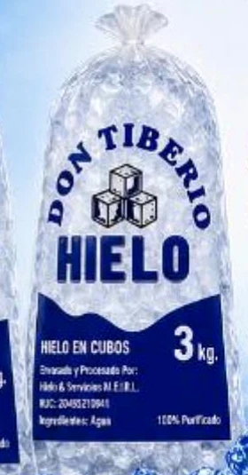 Bolsa de hielo Don Tiberio de 3 kilogramos